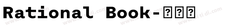 Rational Book字体转换 Rational Book字体转换